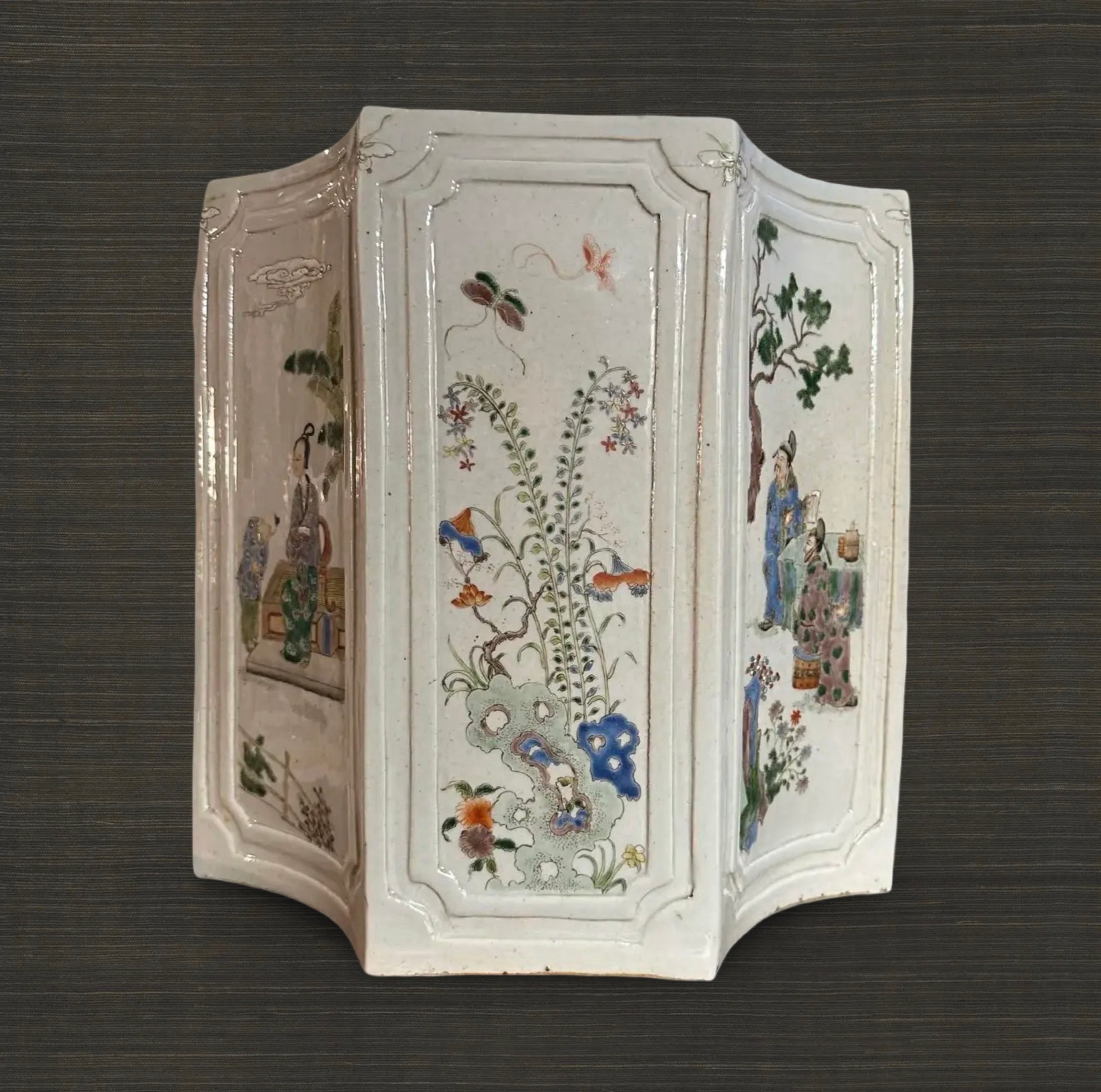 Yongzheng Period (1722-1735) Porcelain Jardiniere, With Fine Enameling