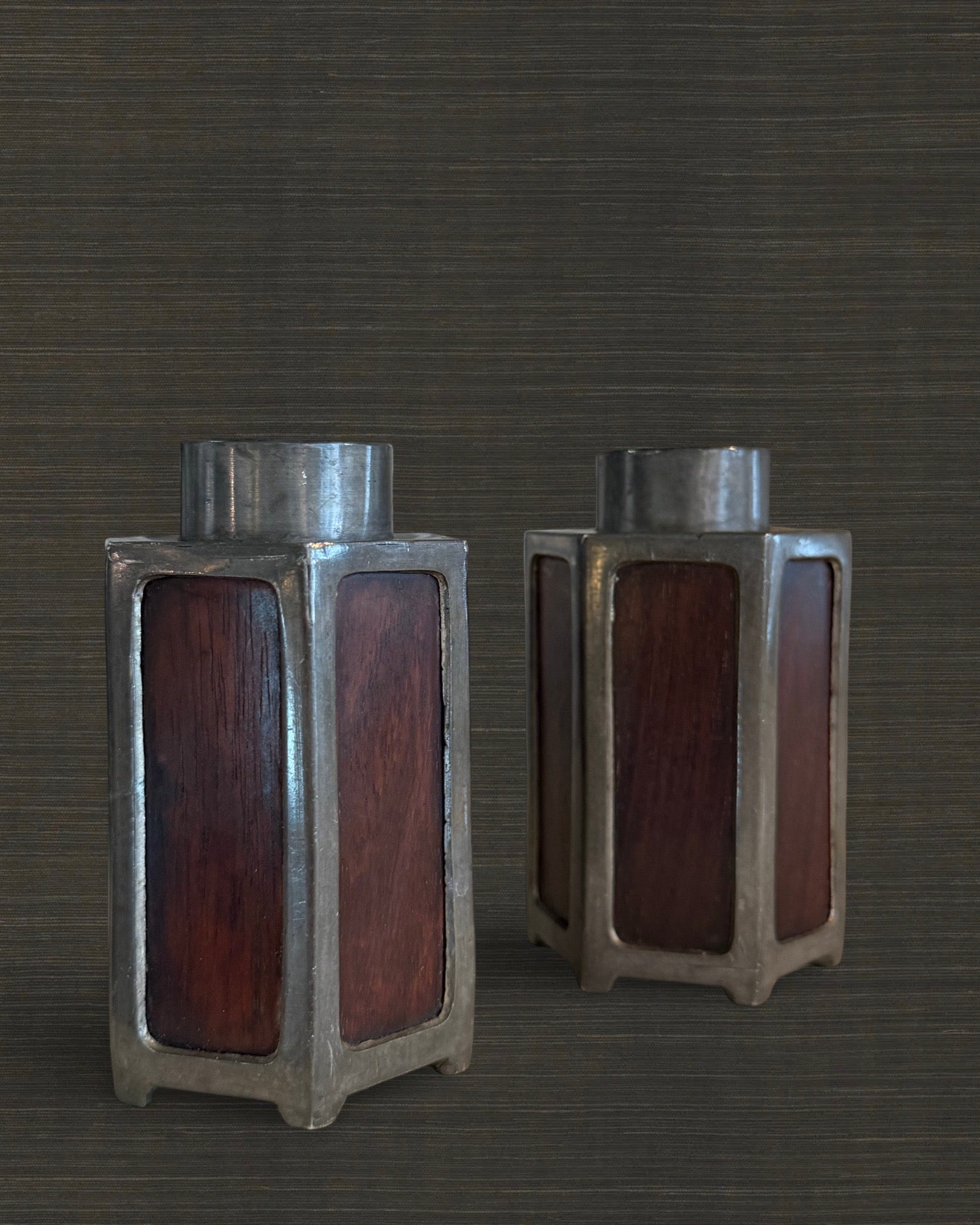 Pewter and Zietan Tea Canister