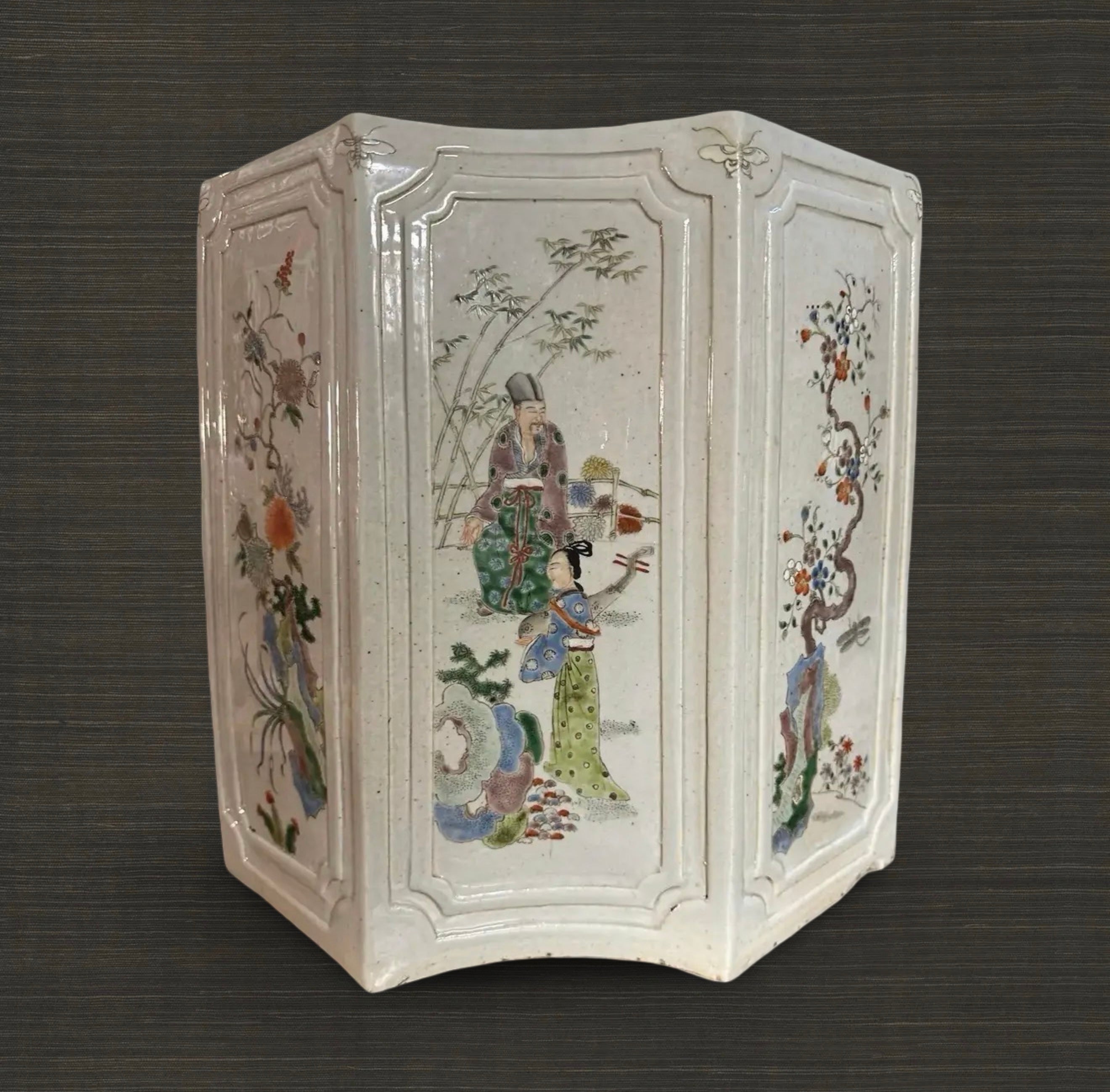 Yongzheng Period (1722-1735) Porcelain Jardiniere, With Fine Enameling