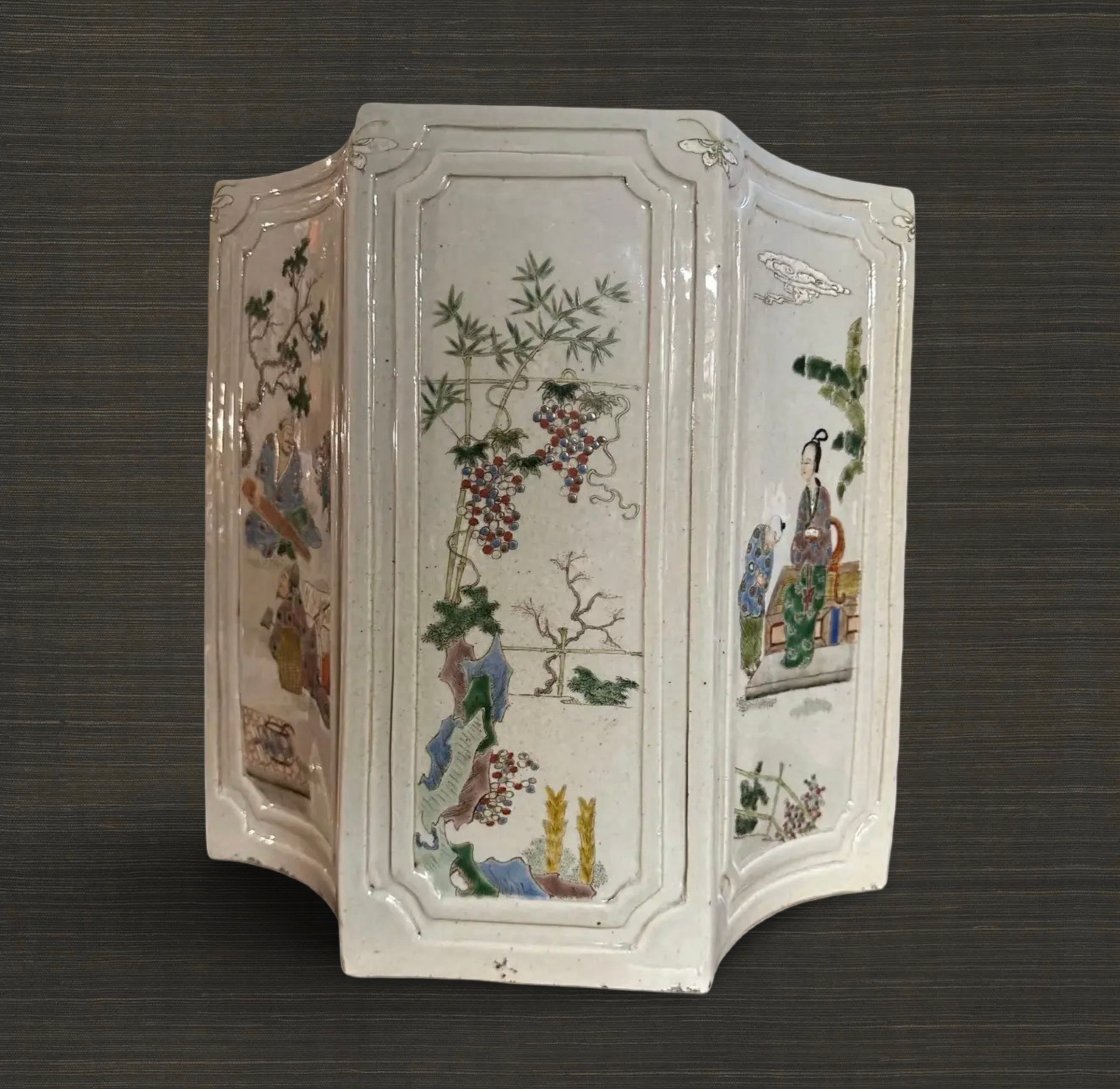 Yongzheng Period (1722-1735) Porcelain Jardiniere, With Fine Enameling
