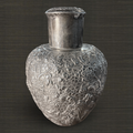 Luen Wo Repoussé Tea Caddy with Prunus Blossoms