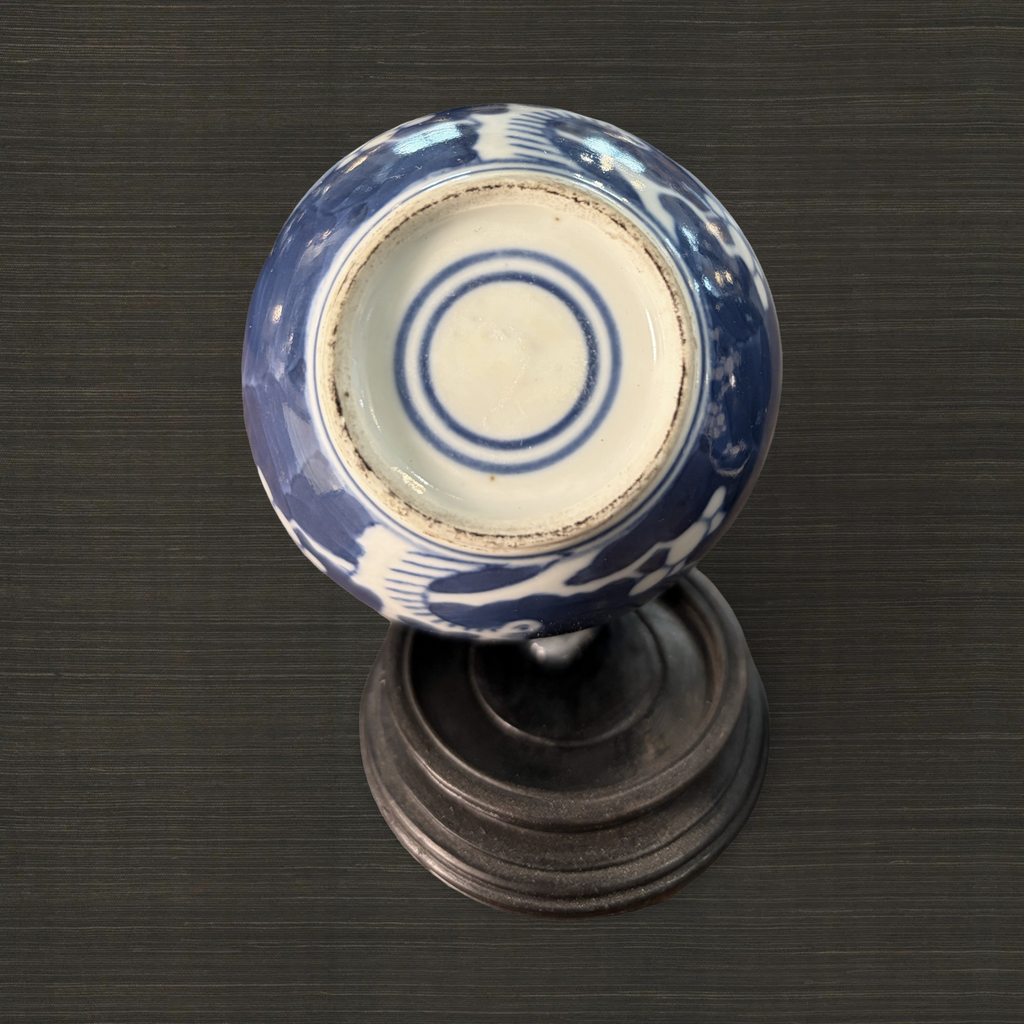 Diminutive Pair of Prunus Vases