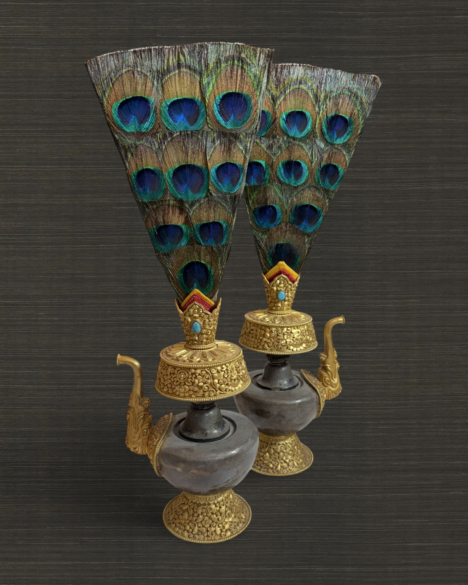 Pair of Tibetan Bhumpas