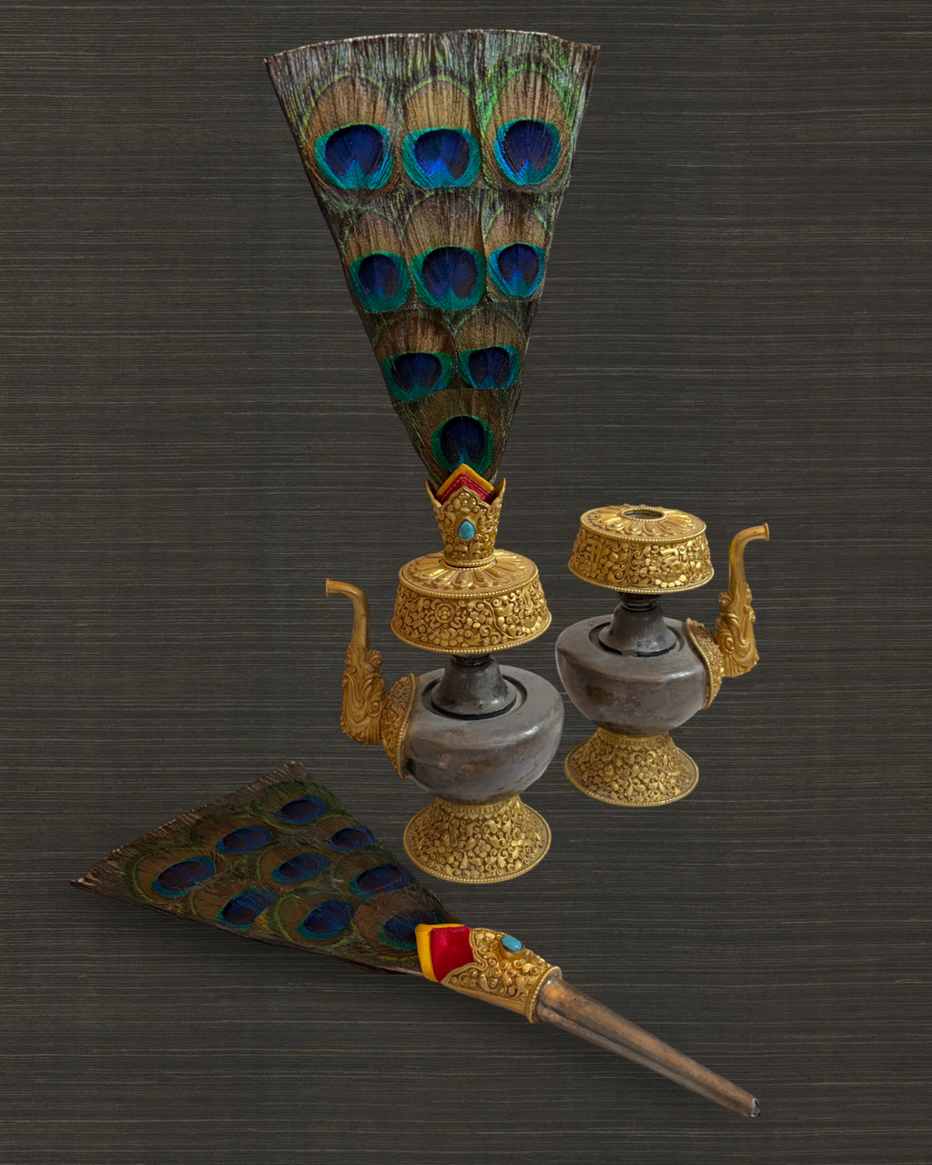 Pair of Tibetan Bhumpas