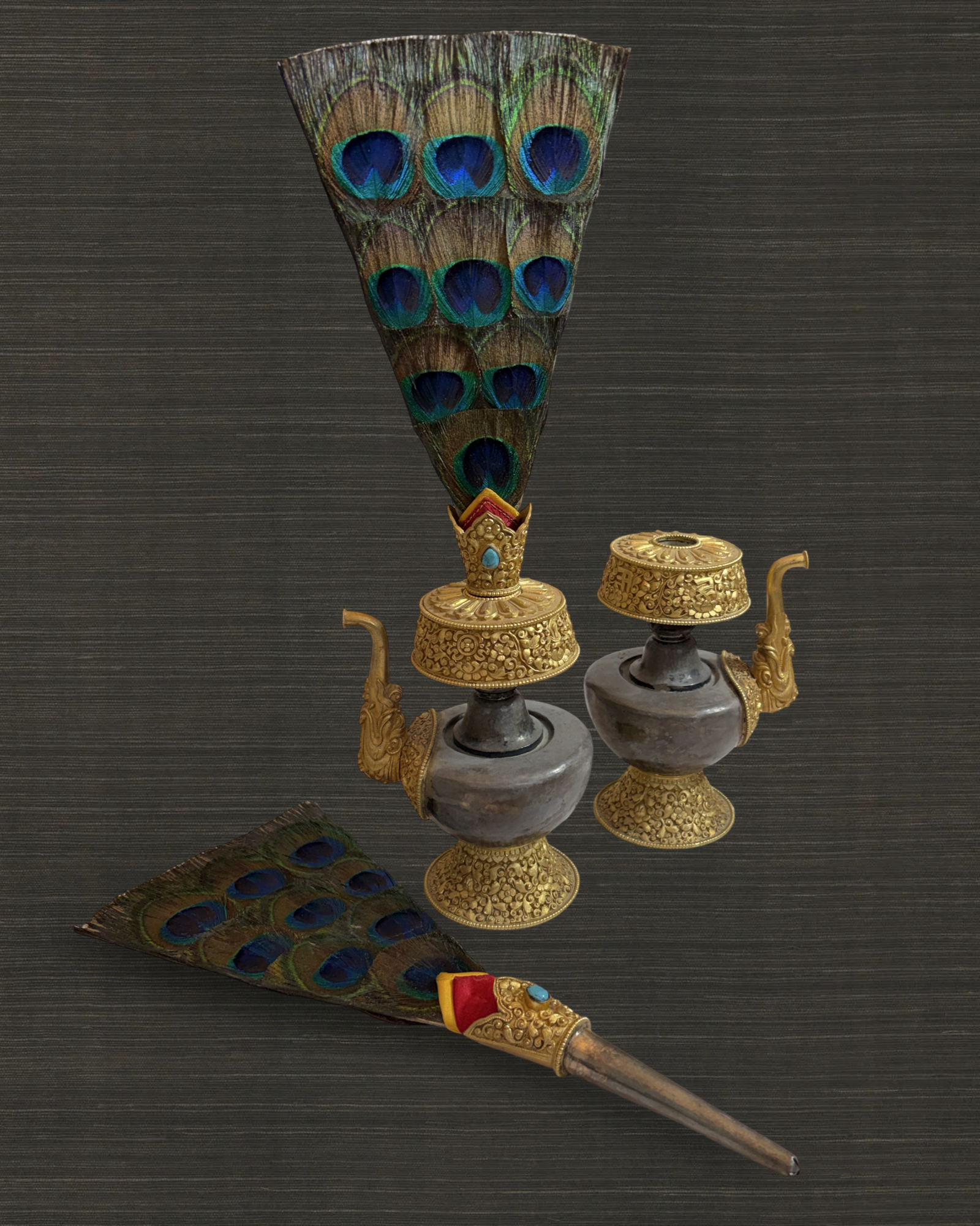Pair of Tibetan Bhumpas