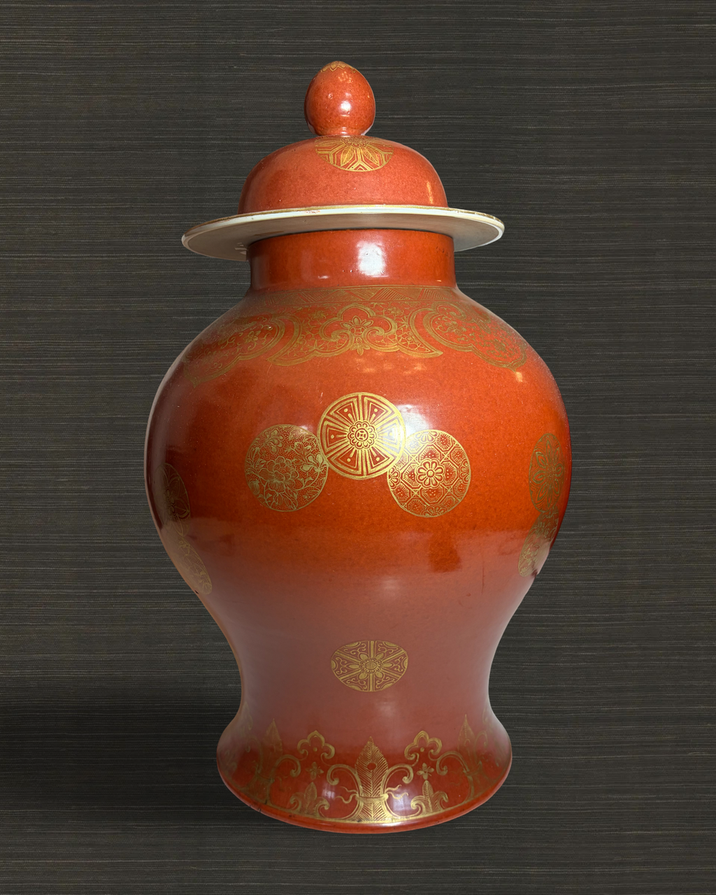 Chinese Porcelain Temple Ginger Jar