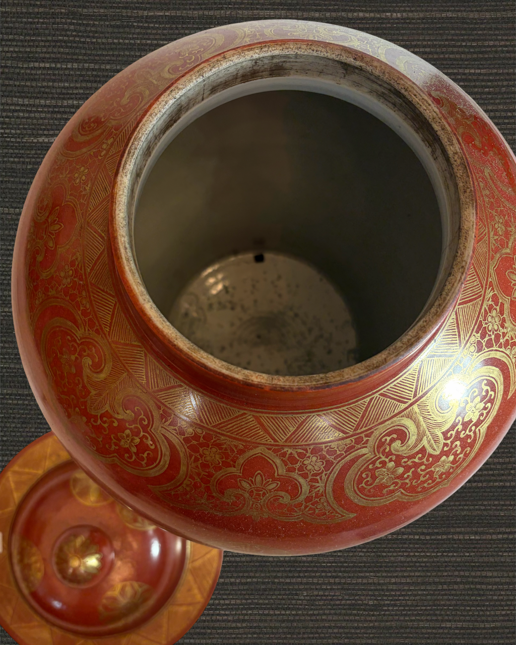 Chinese Porcelain Temple Ginger Jar