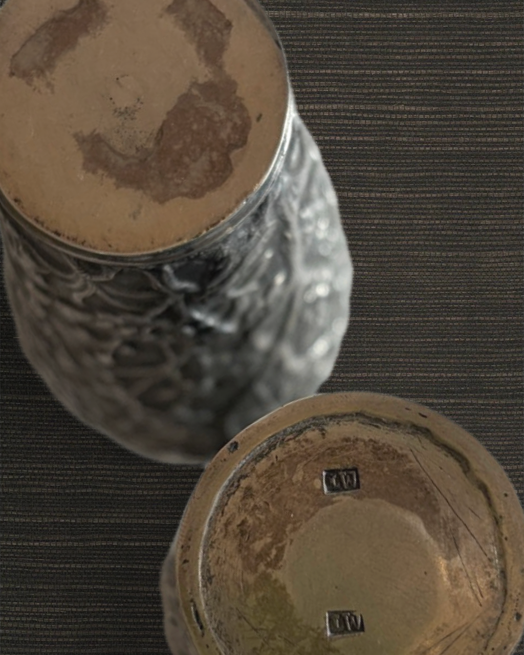 Pair of Chinese Silver Vases