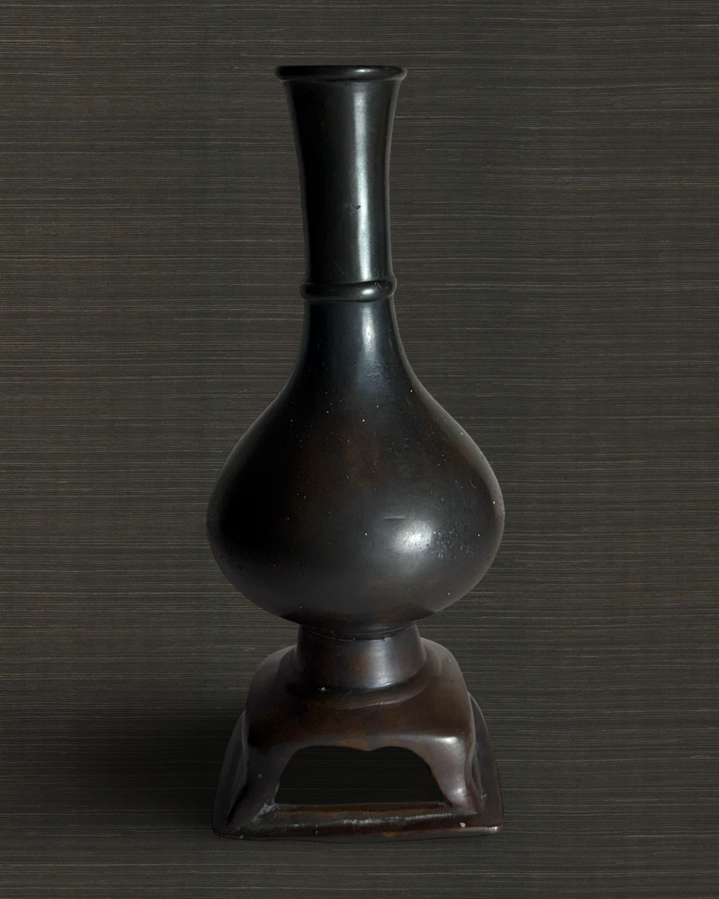 Tang Double-Gourd Bronze Vase