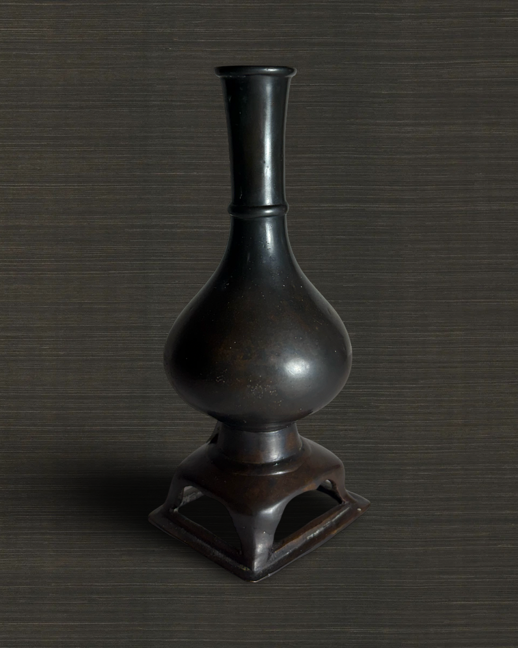 Tang Double-Gourd Bronze Vase