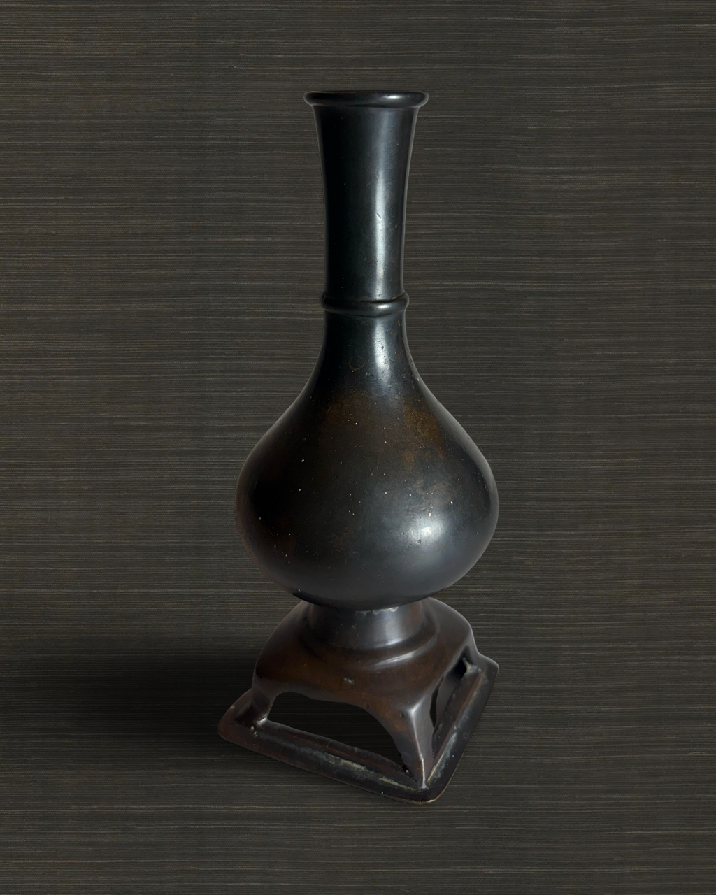 Tang Double-Gourd Bronze Vase