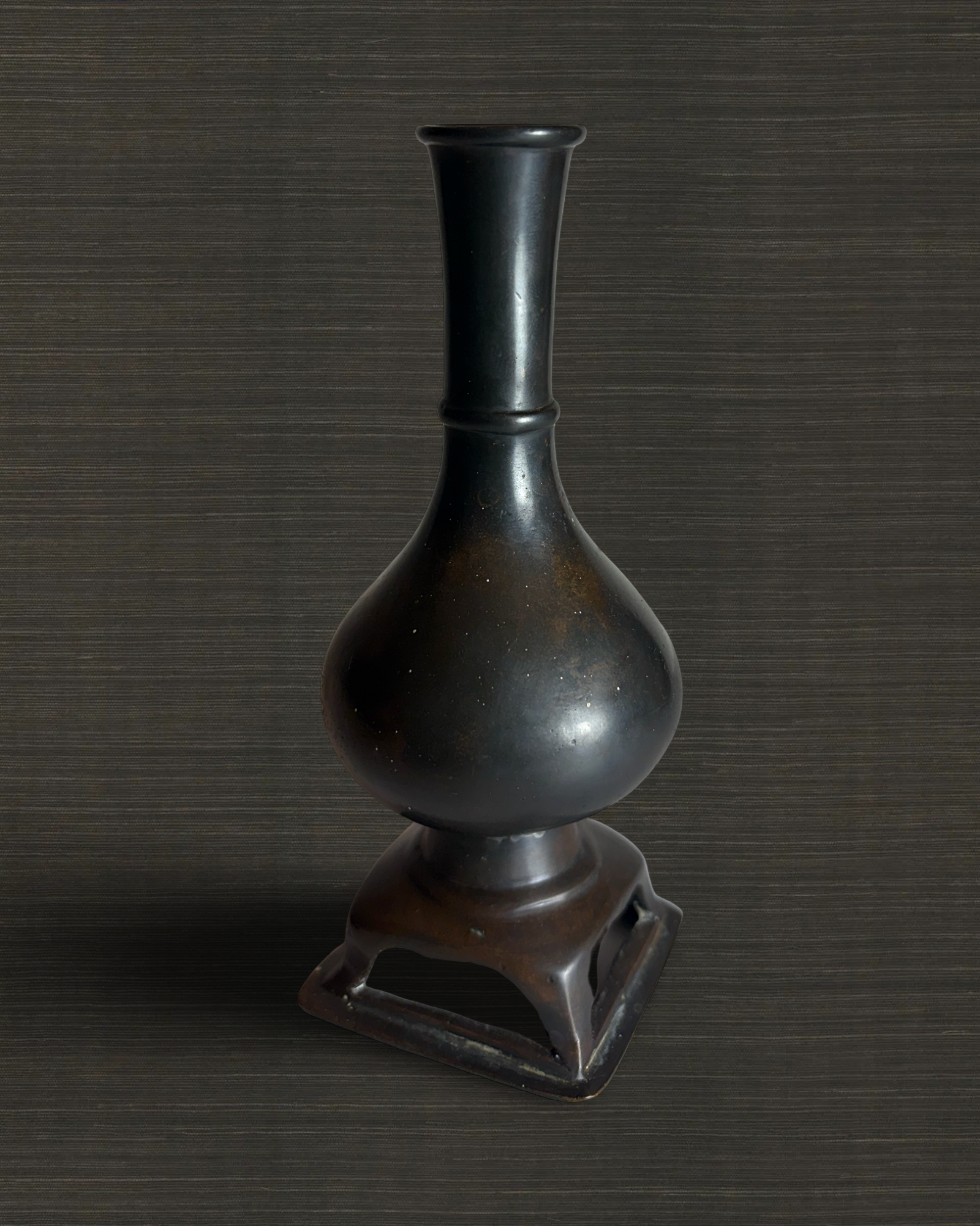 Tang Double-Gourd Bronze Vase