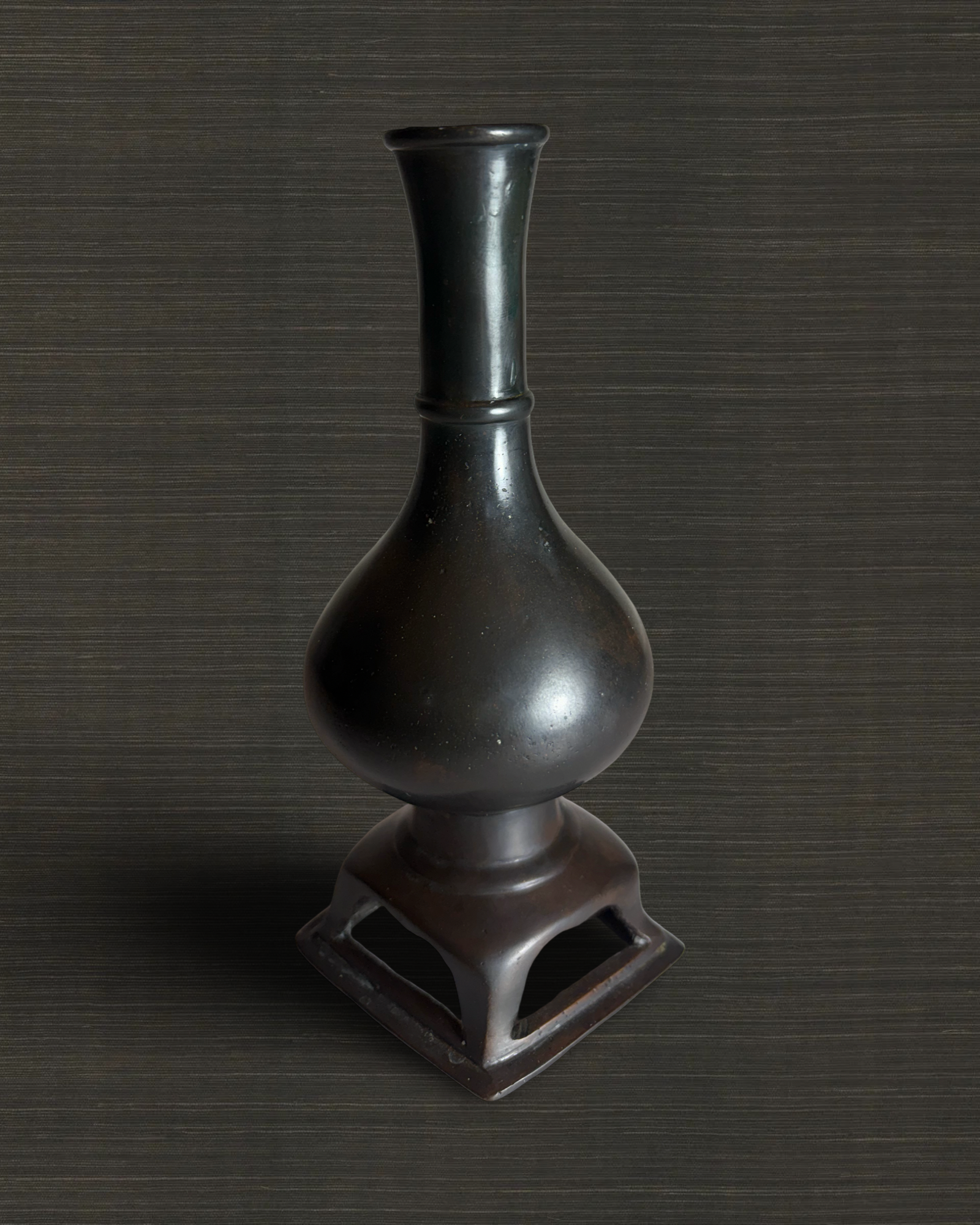 Tang Double-Gourd Bronze Vase