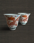 Pair of Chinese Porcelain Wine Cups