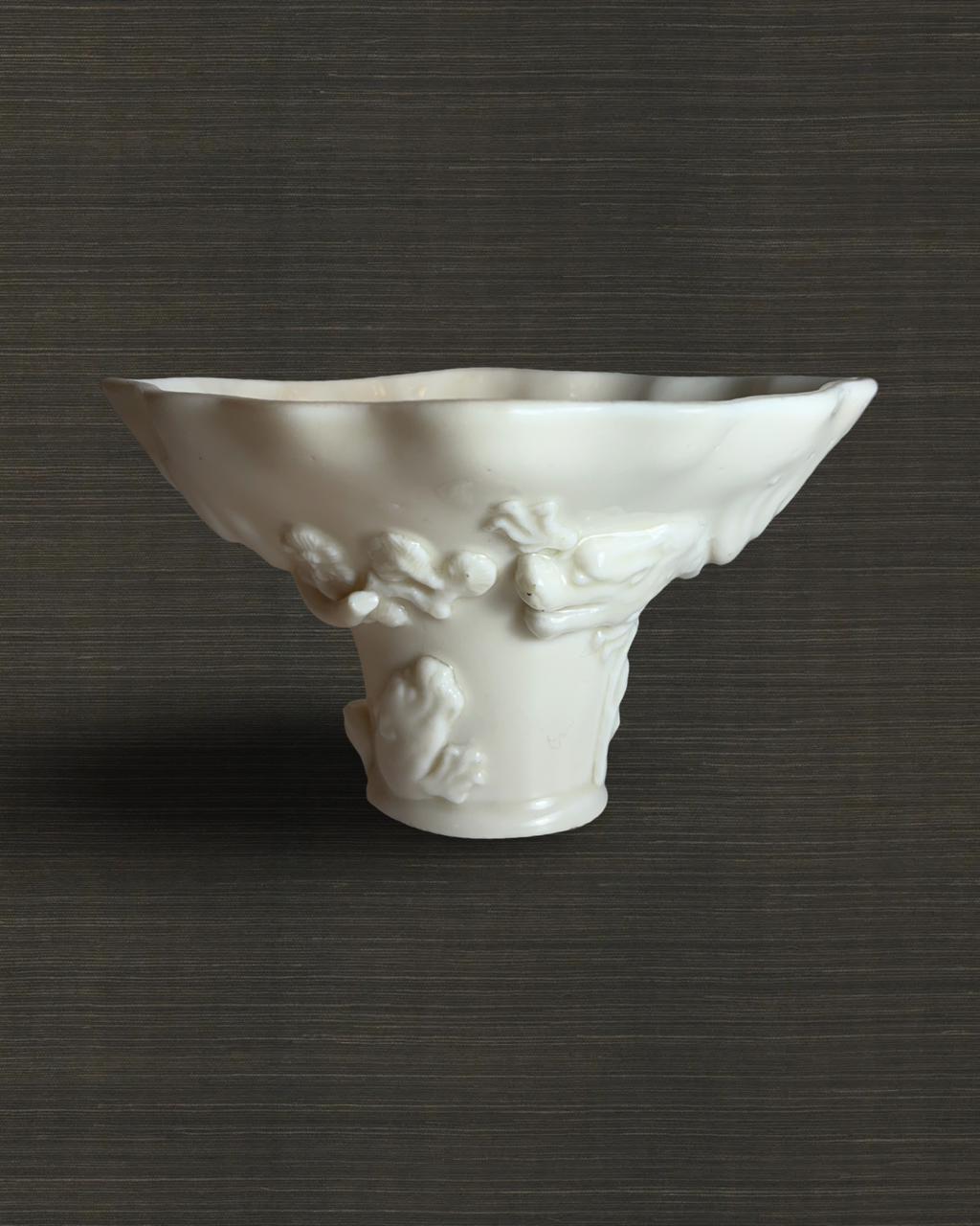 Chinese Blanc de Chine Libation Cup