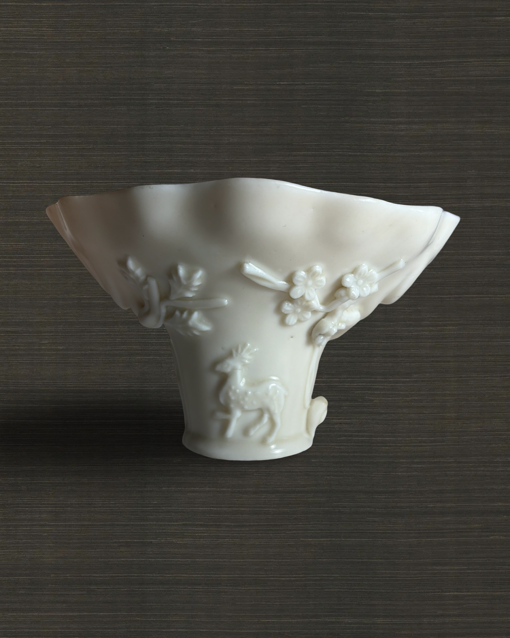 Chinese Blanc de Chine Libation Cup