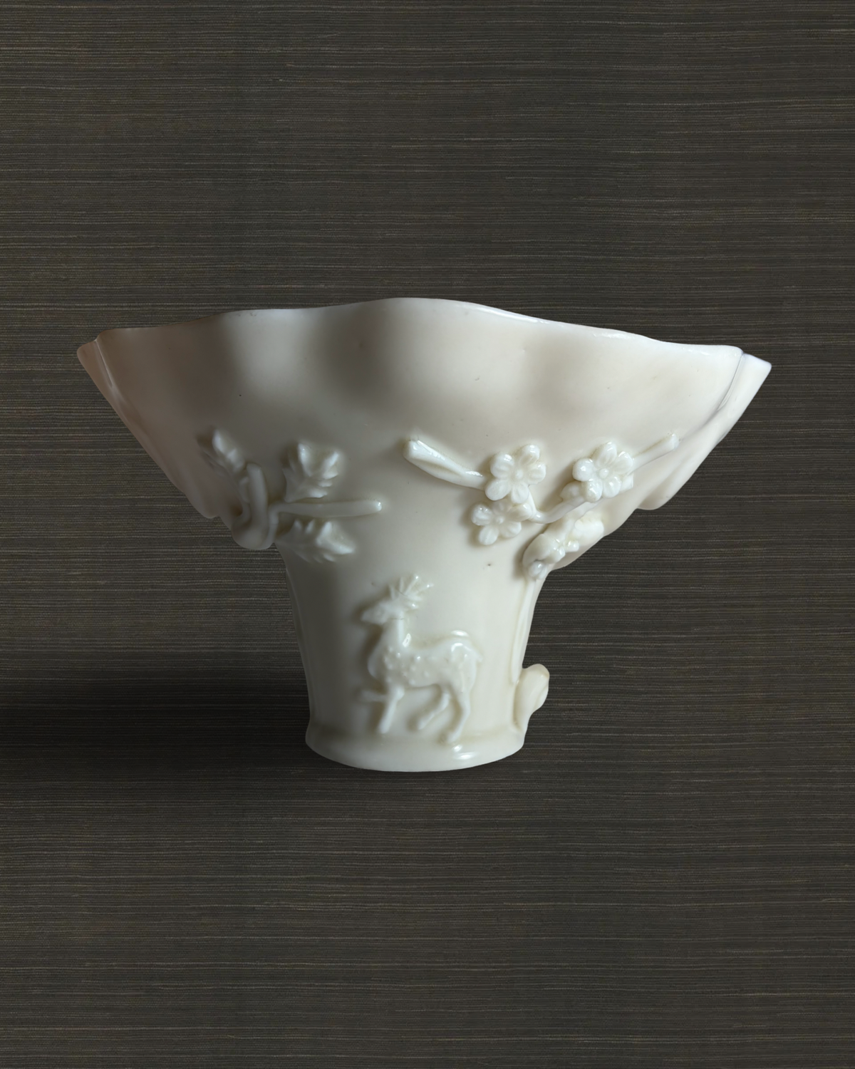 Chinese Blanc de Chine Libation Cup