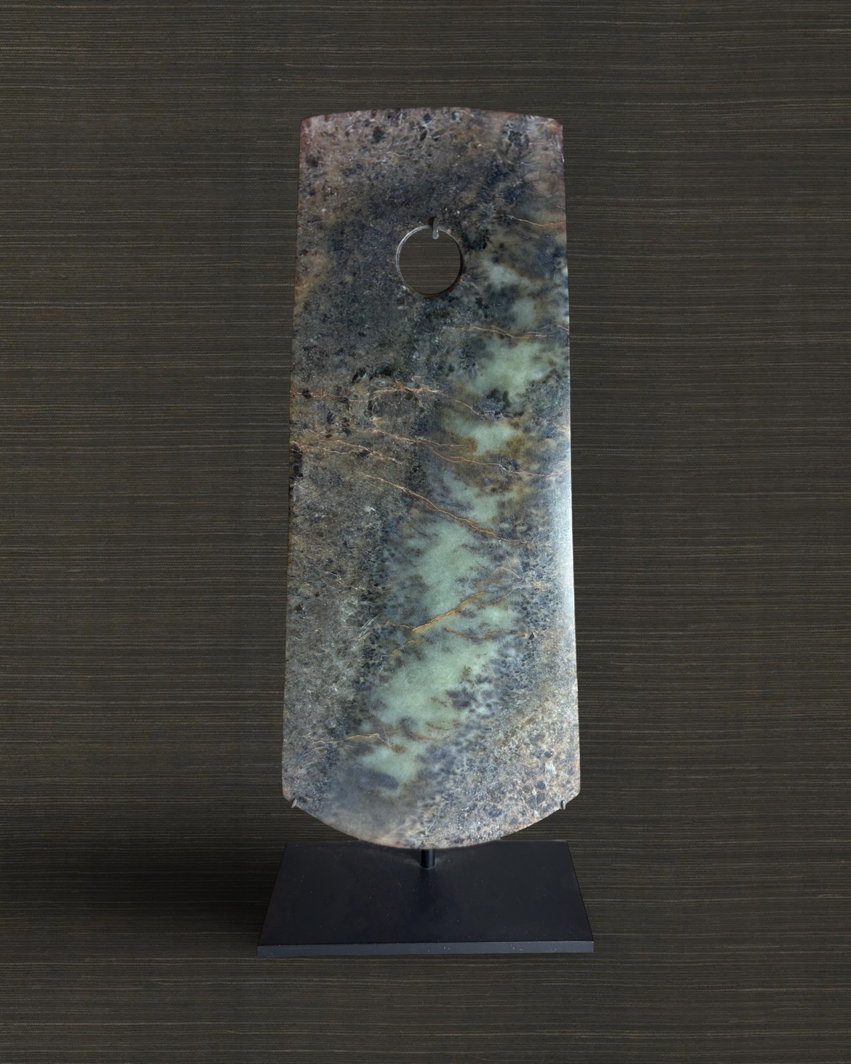 Jade Axe Head on Stand