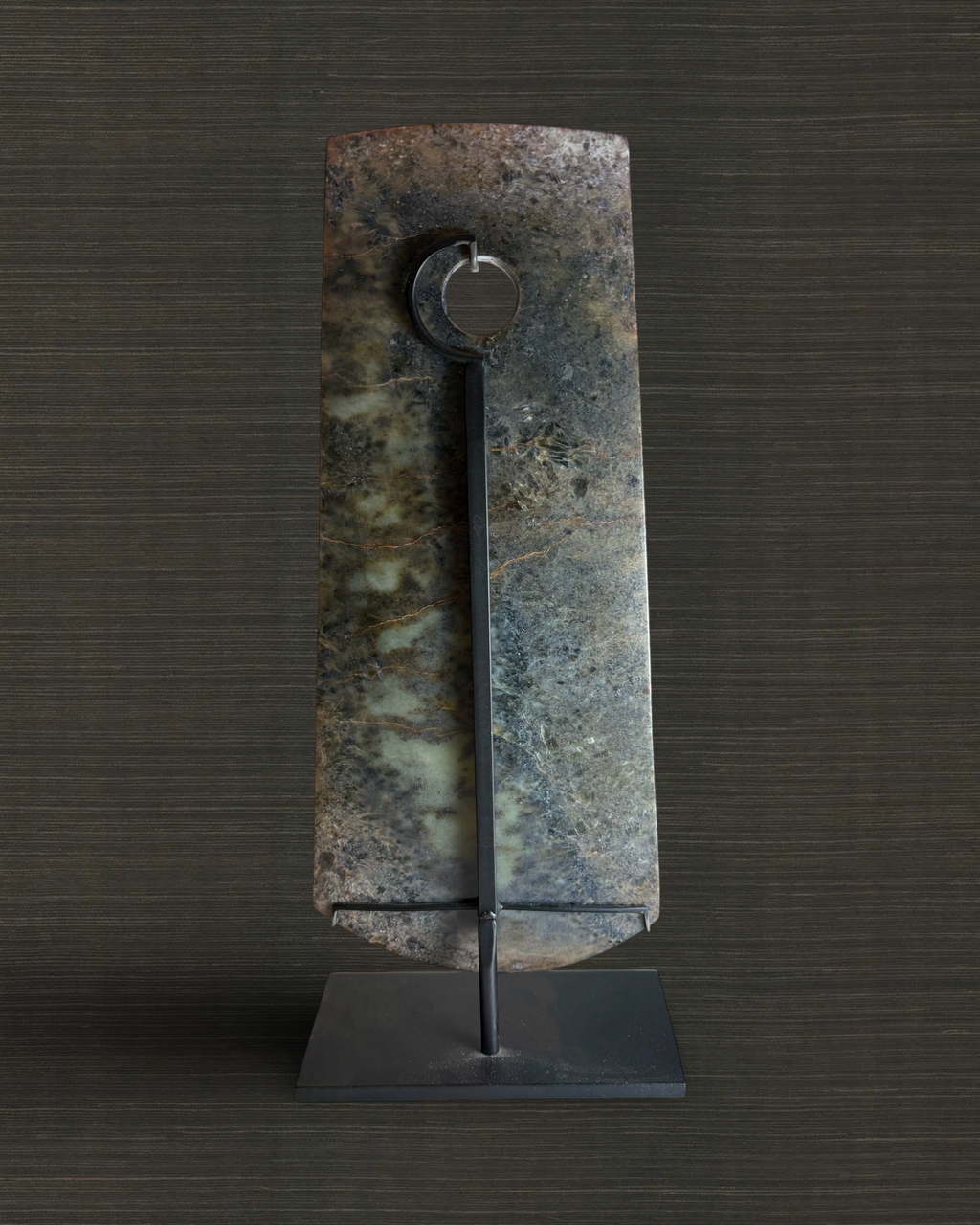 Jade Axe Head on Stand